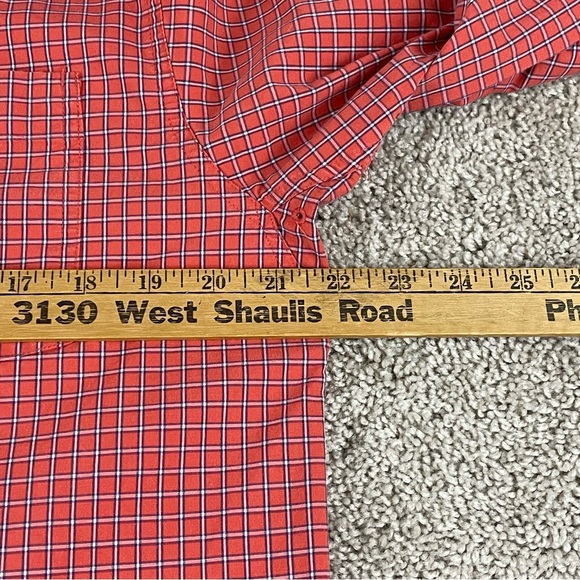 Ariat Pro Series Shirt Men’s Medium Red Check Button Down Long Sleeve T38 - Picture 10 of 13